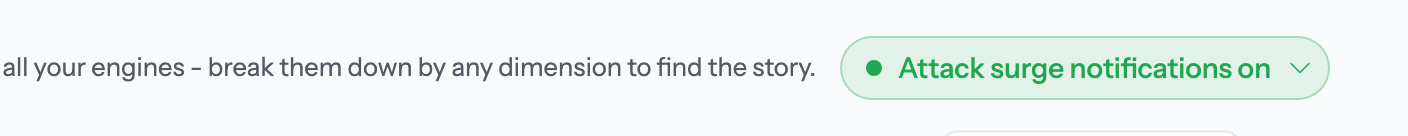 The Instant Attack Notification toggle in the Alert Explorer header